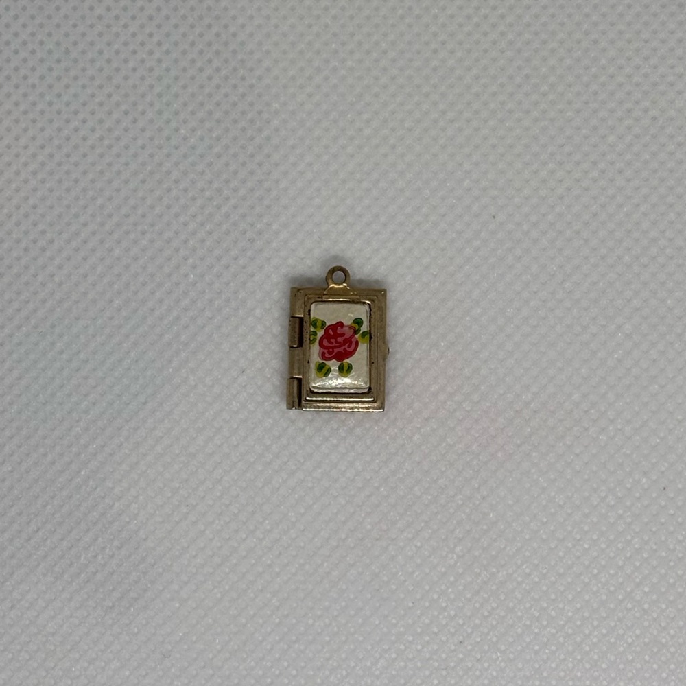 Vintage Rose Locket Pendant